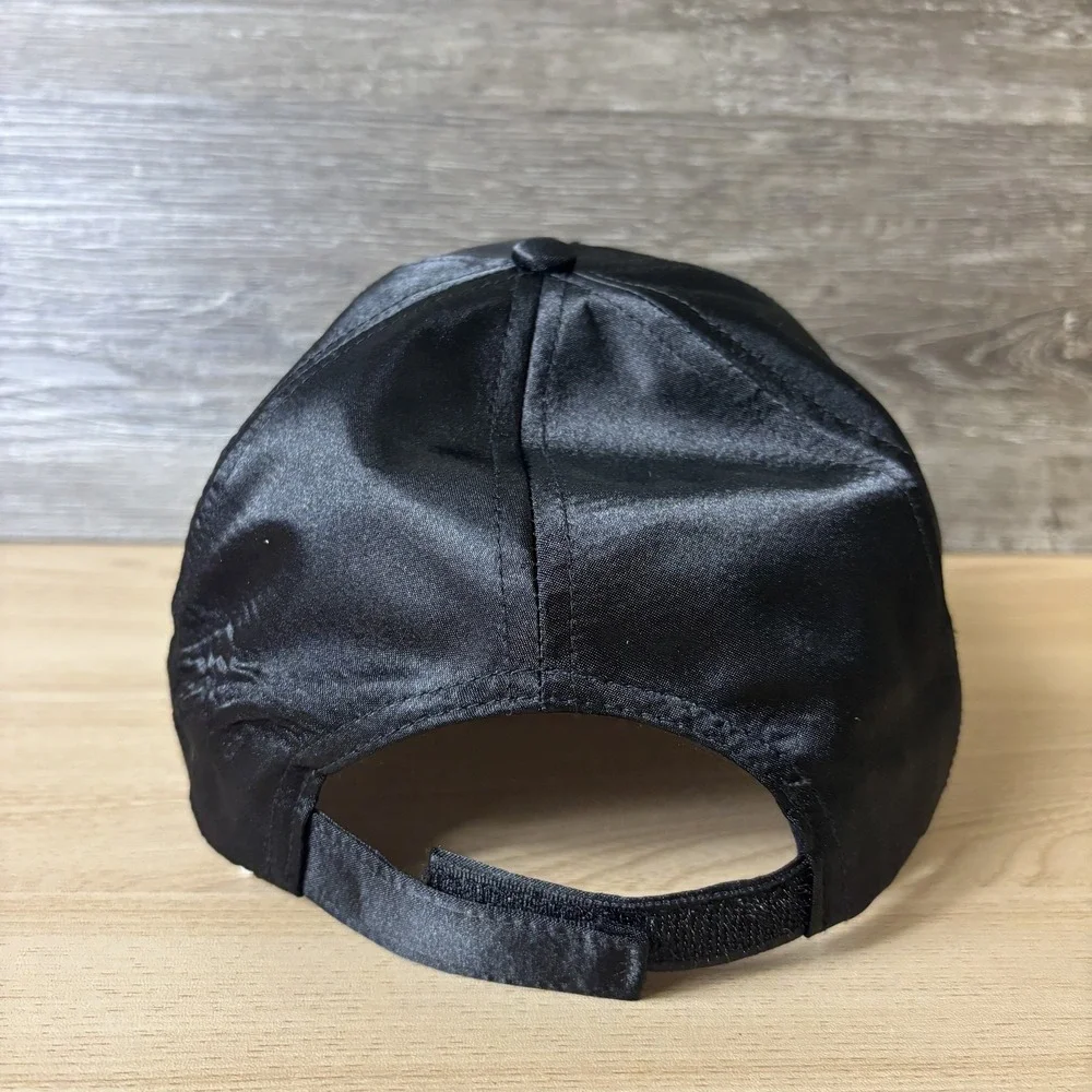 Harley-Davidson Hat Strap Back Girls Black Nylon Sequin Motorcycle Biker